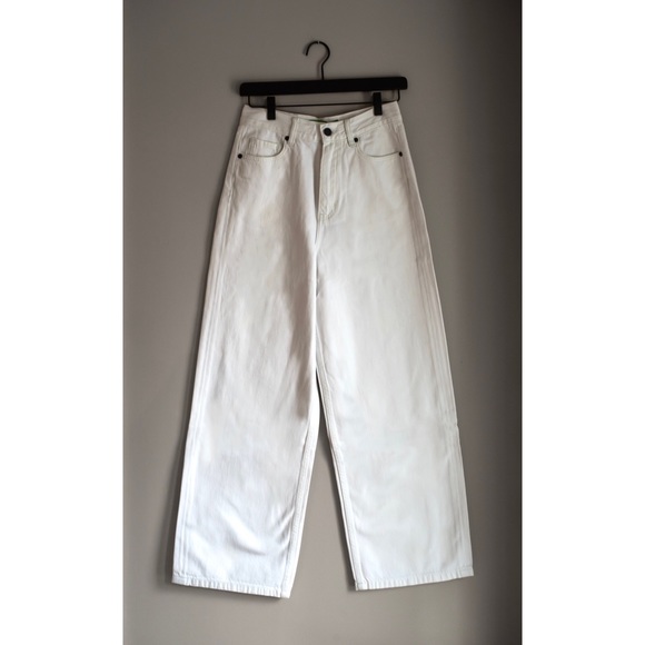 NWT Dust White Sandrine Rose Wide Curve Leg Pants sz 24 - Picture 2 of 15